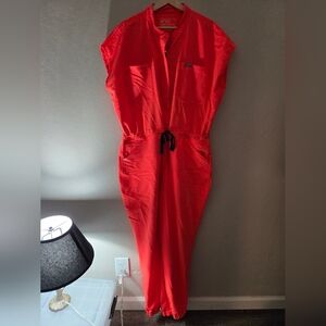 Vibrant Orange FIGS SCRUB Jumpsuit